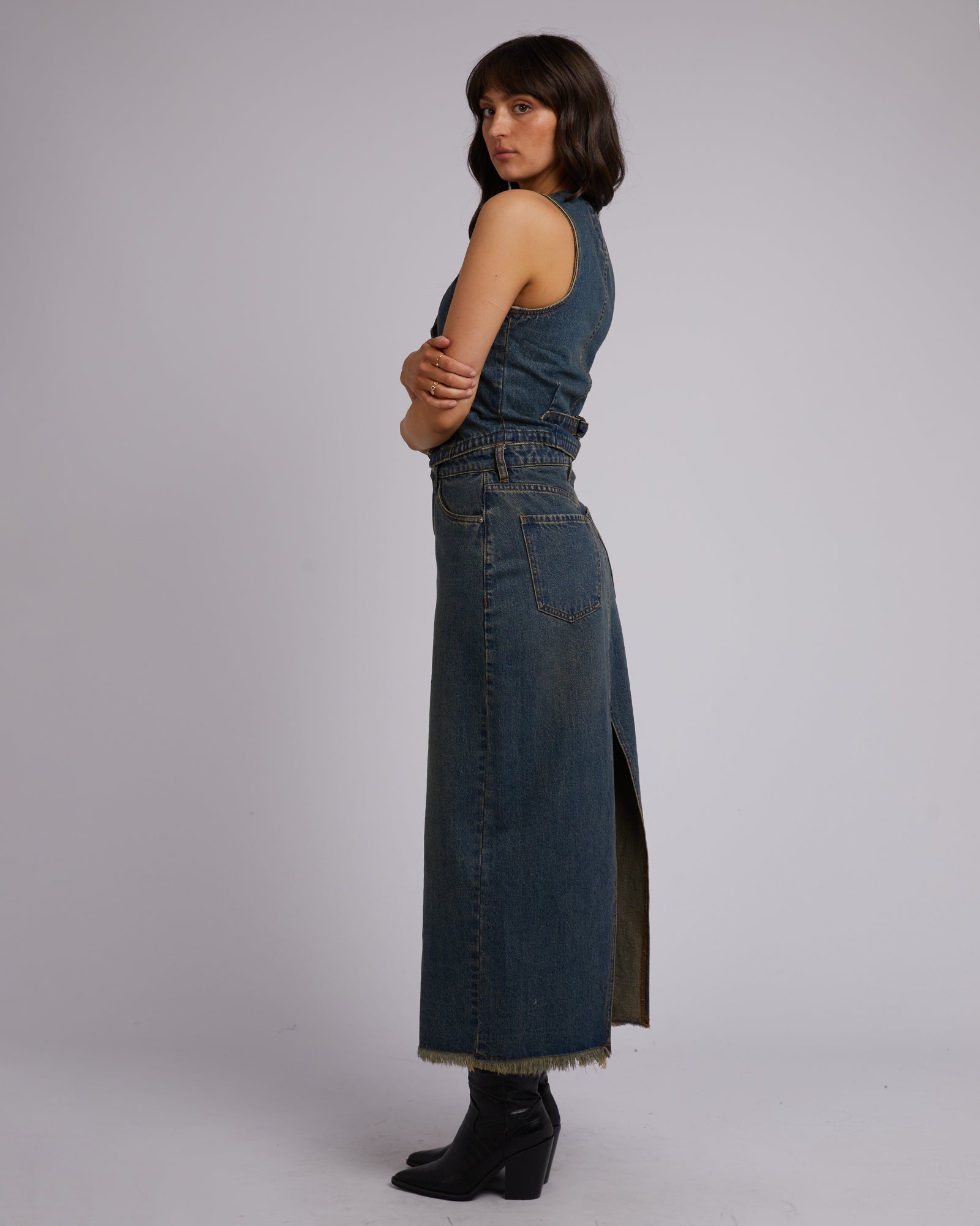 Ray Maxi dkirt Dirty Denim