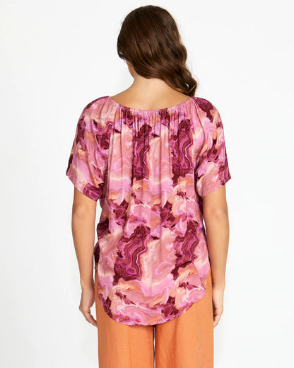 Remy off shoulder top berry