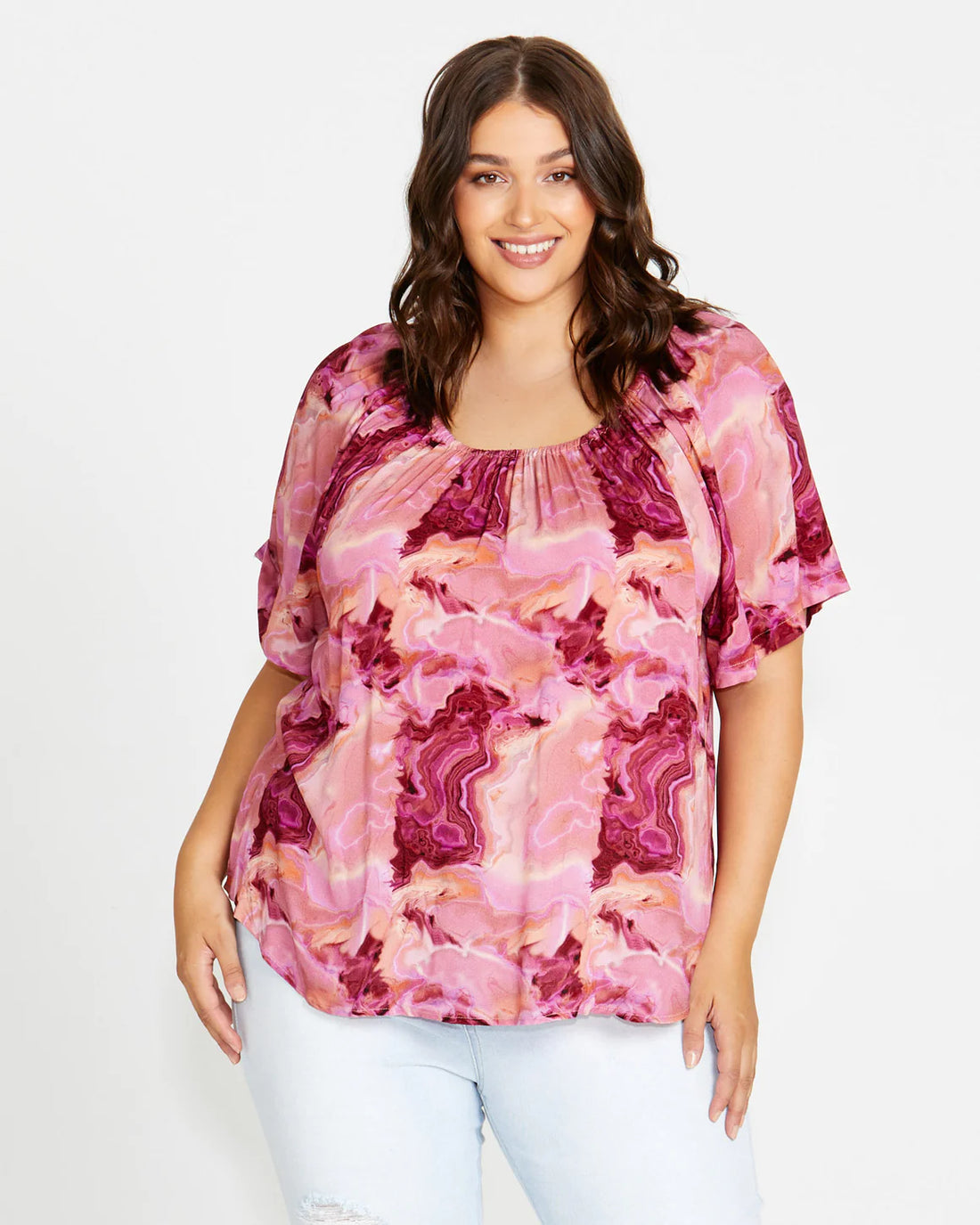 Remy off shoulder top berry