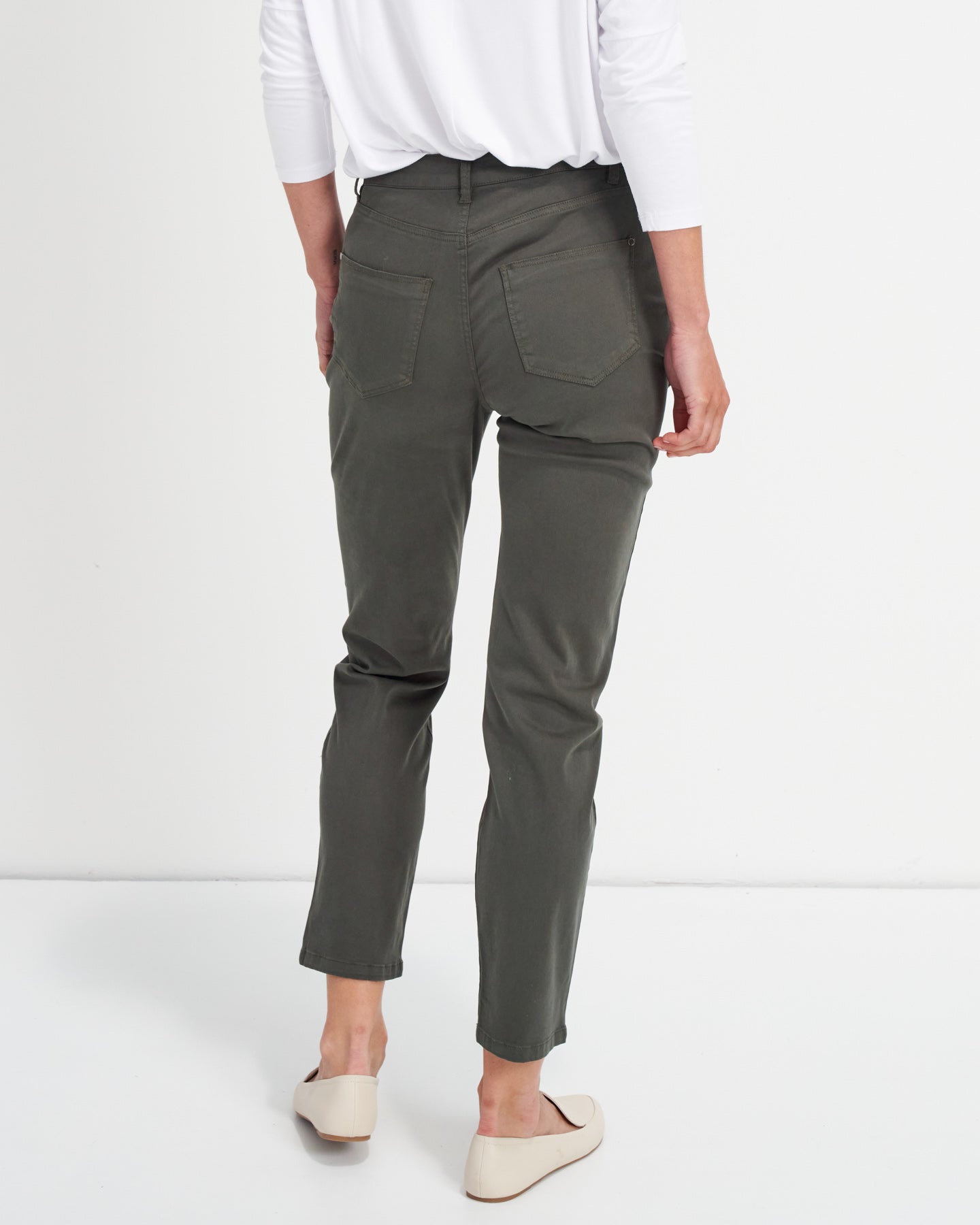 Roxette stretch chino jogger khaki