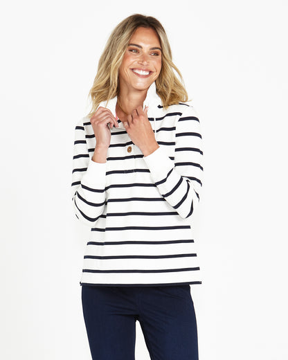 Santa Monica Jumper Dark Blue Stripe