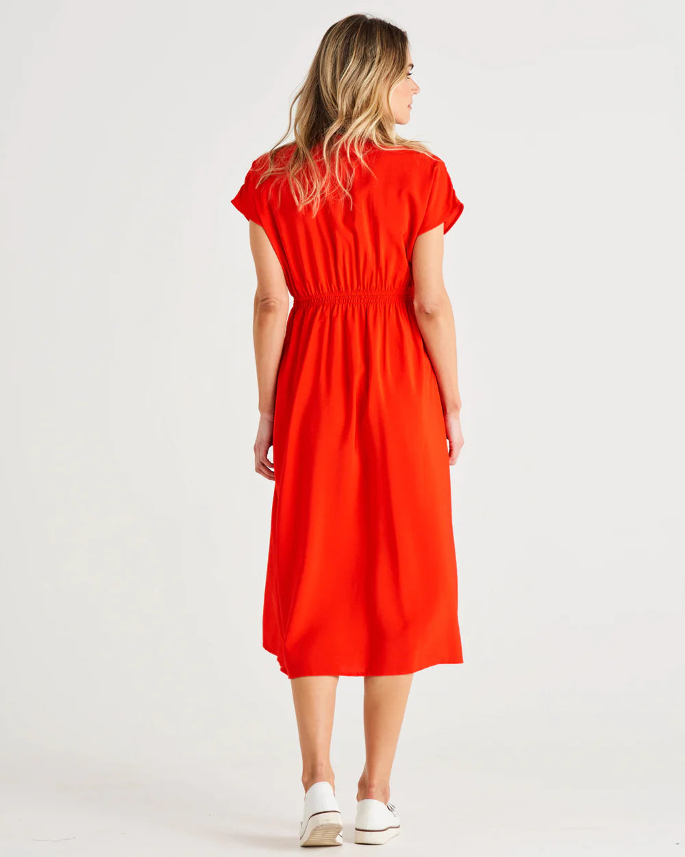 Simone dress cherry tomato