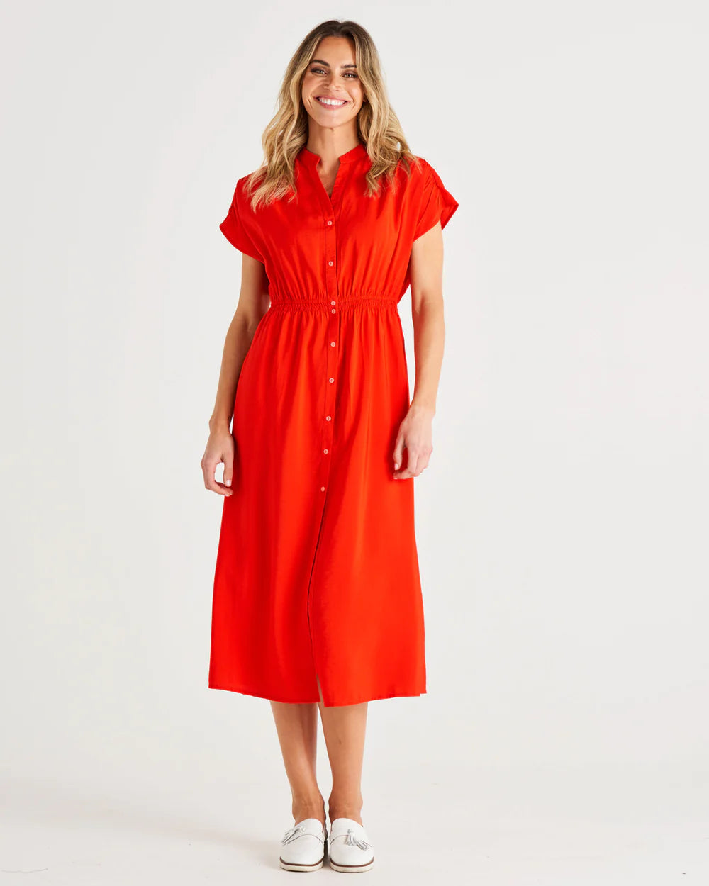 Simone dress cherry tomato