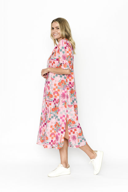 Sophia Shirt Dress Blossom