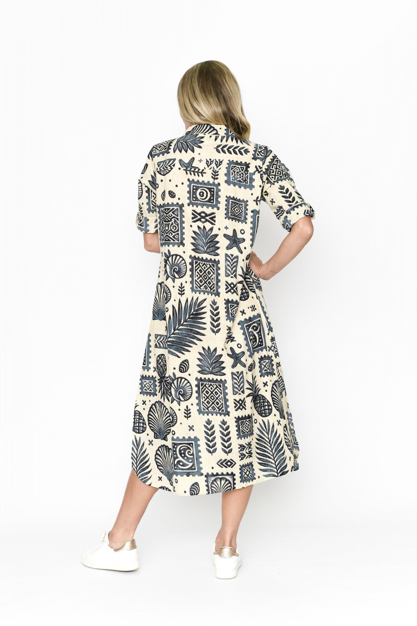 Sofia Shirt Dress Ocean