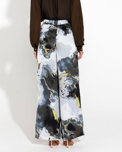 Transfixed wide leg pant marble