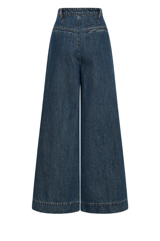 Wide leg trouser jean