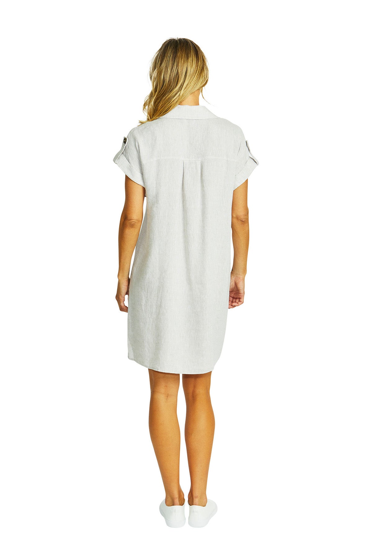 Yves Linen Safari Dress Flax