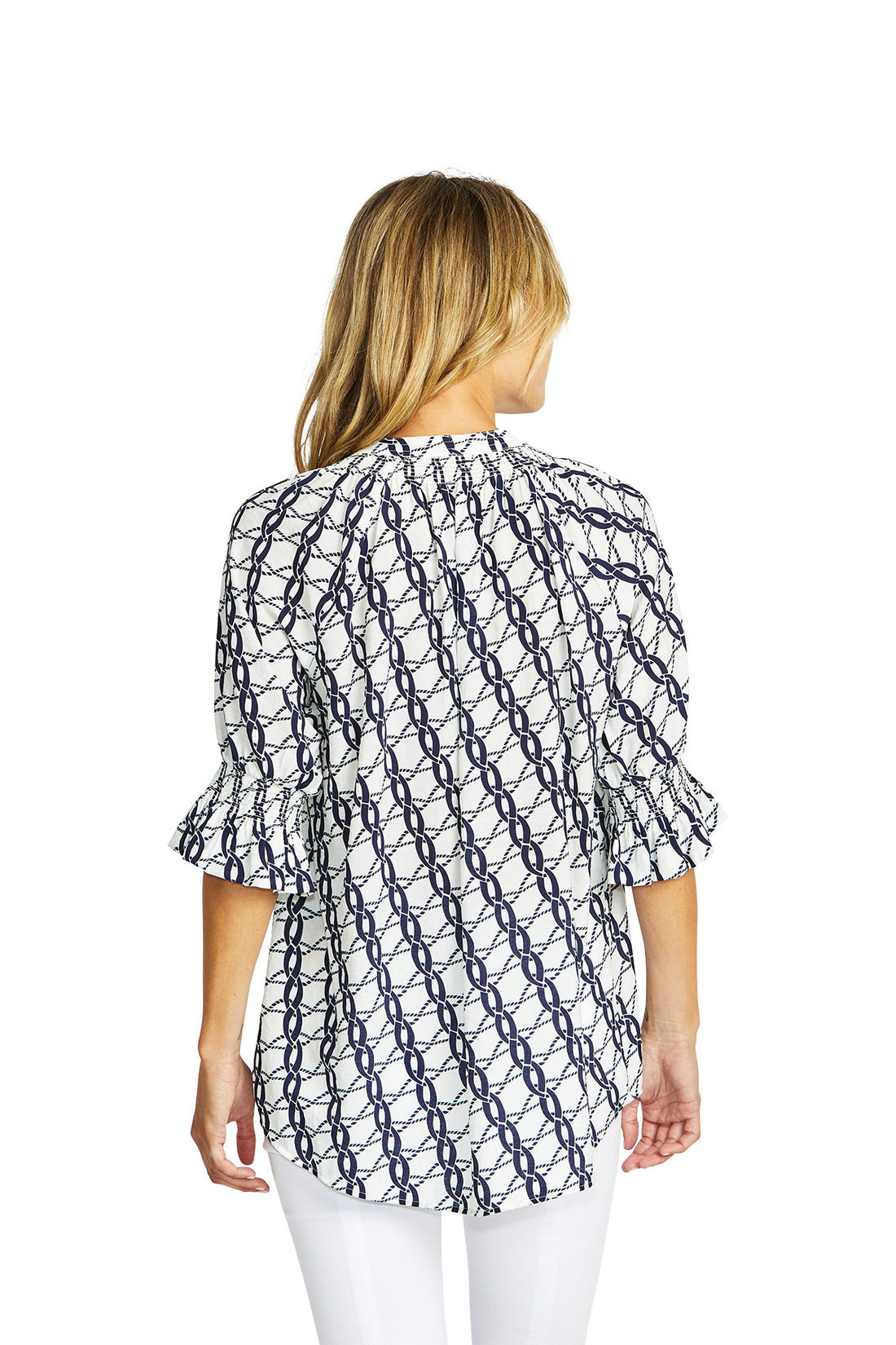 Chain tunic blouse