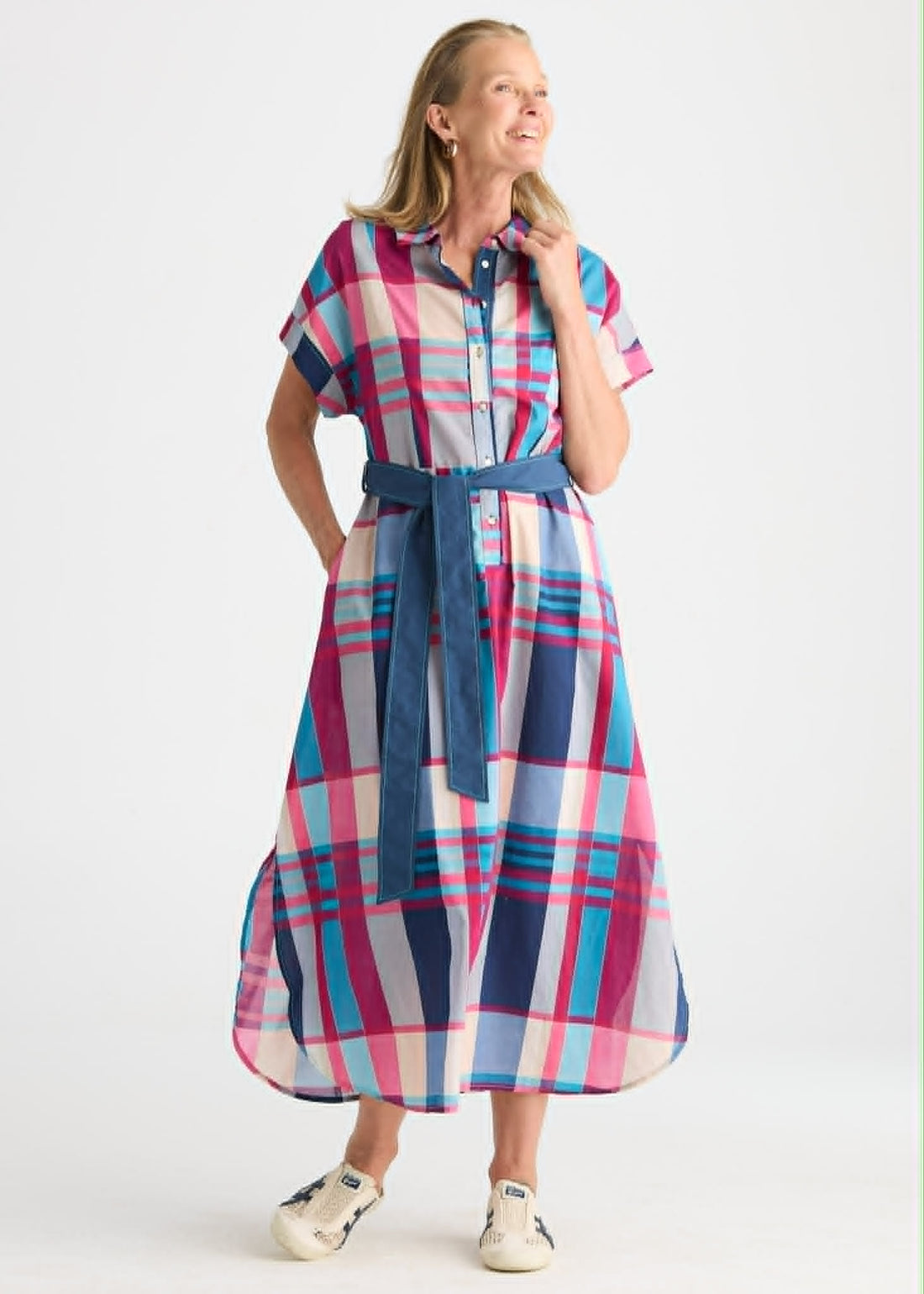 Checkered Dress - Eclipse
