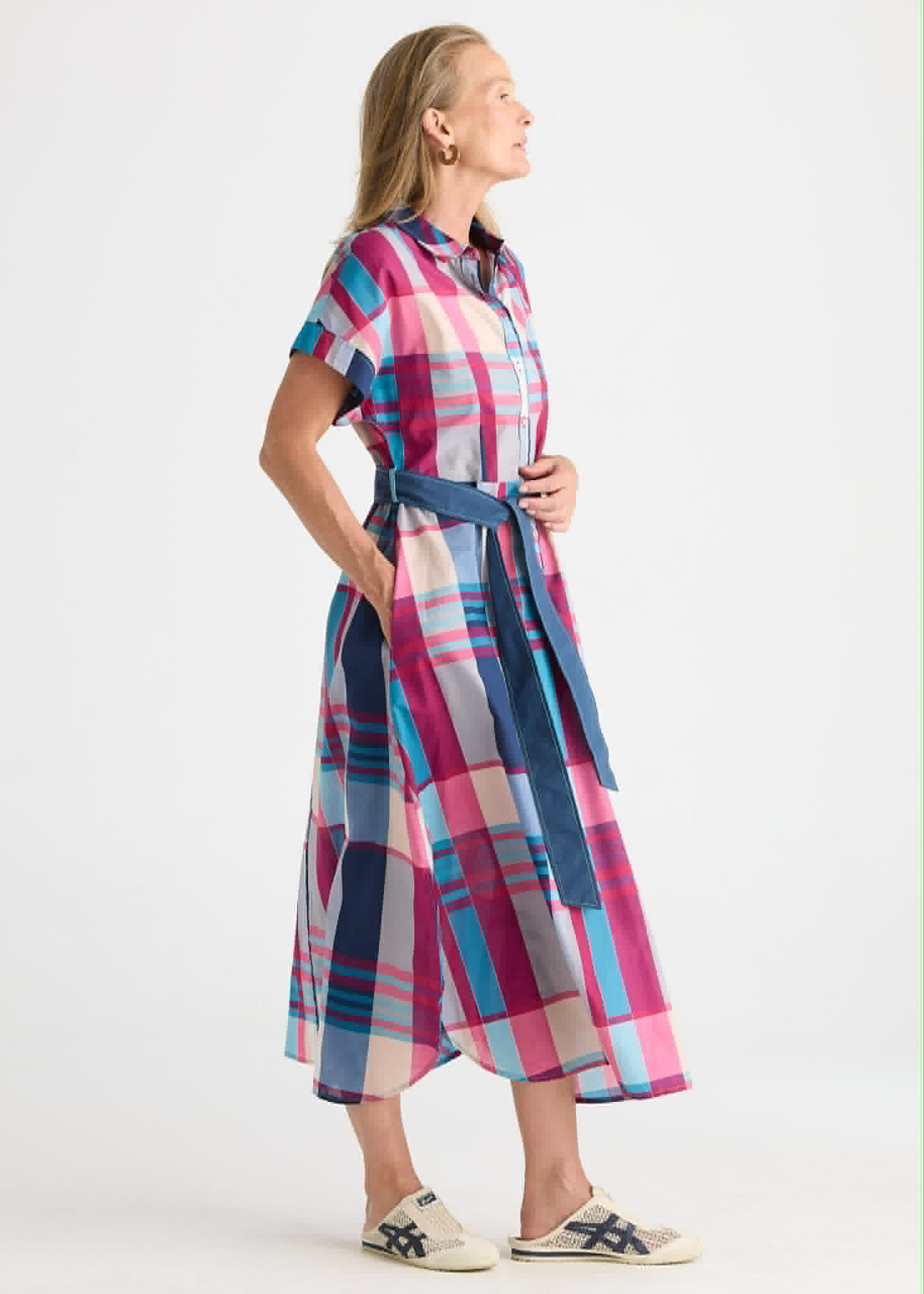 Checkered Dress - Eclipse