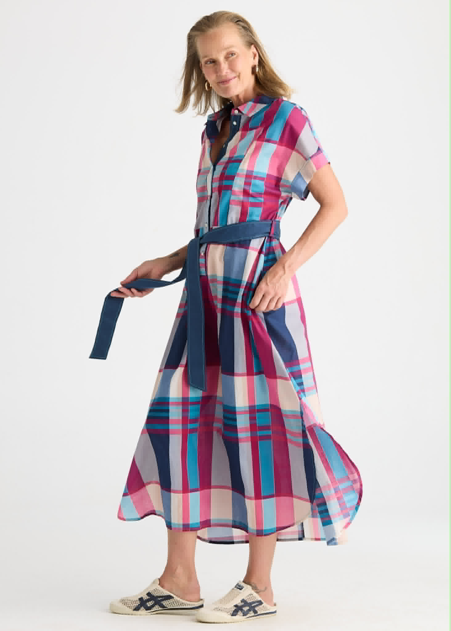 Checkered Dress - Eclipse