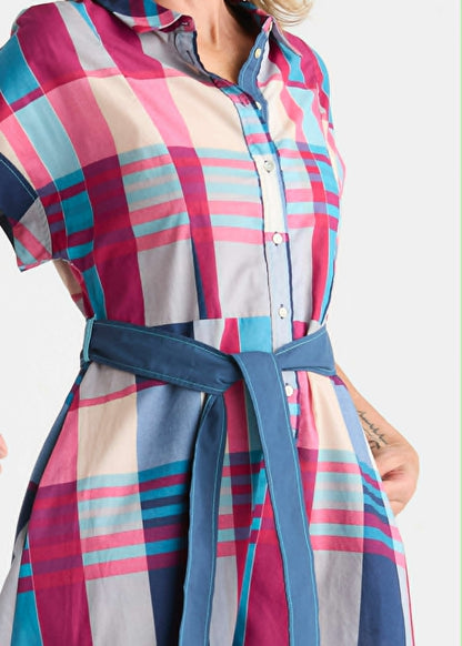 Checkered Dress - Eclipse