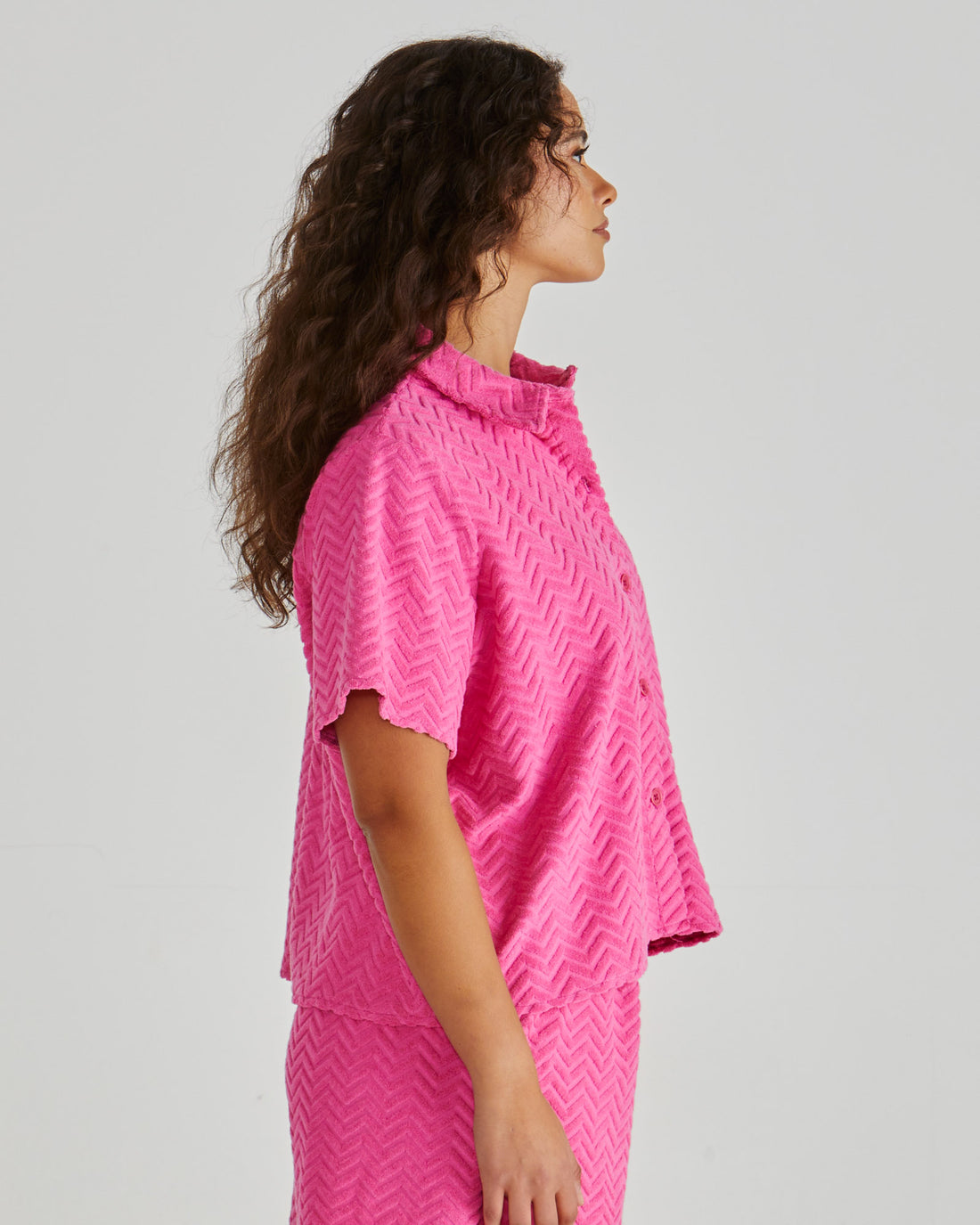 Codi shirt pink zig zag