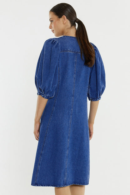 Elijah Midi Denim Dress
