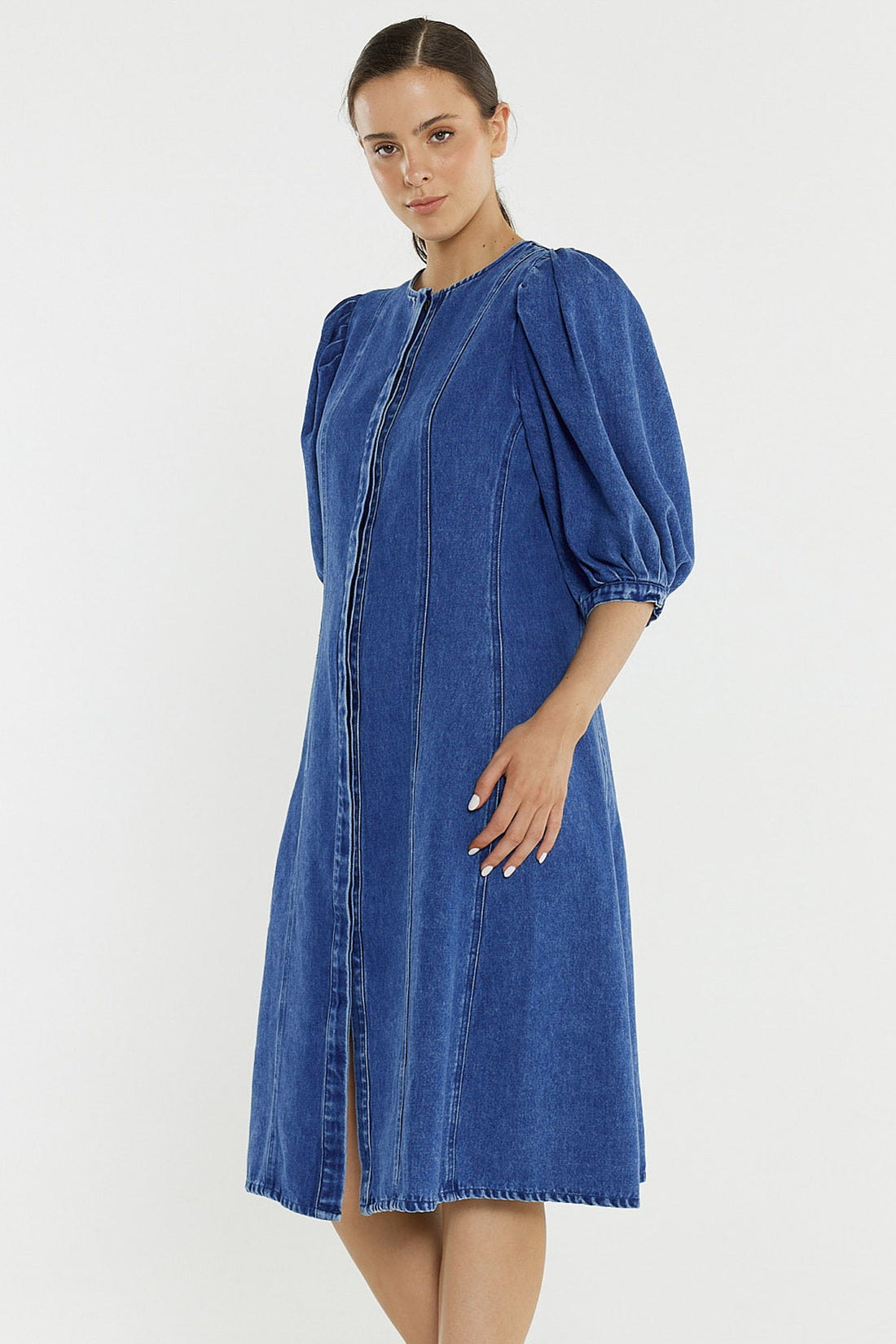 Elijah Midi Denim Dress