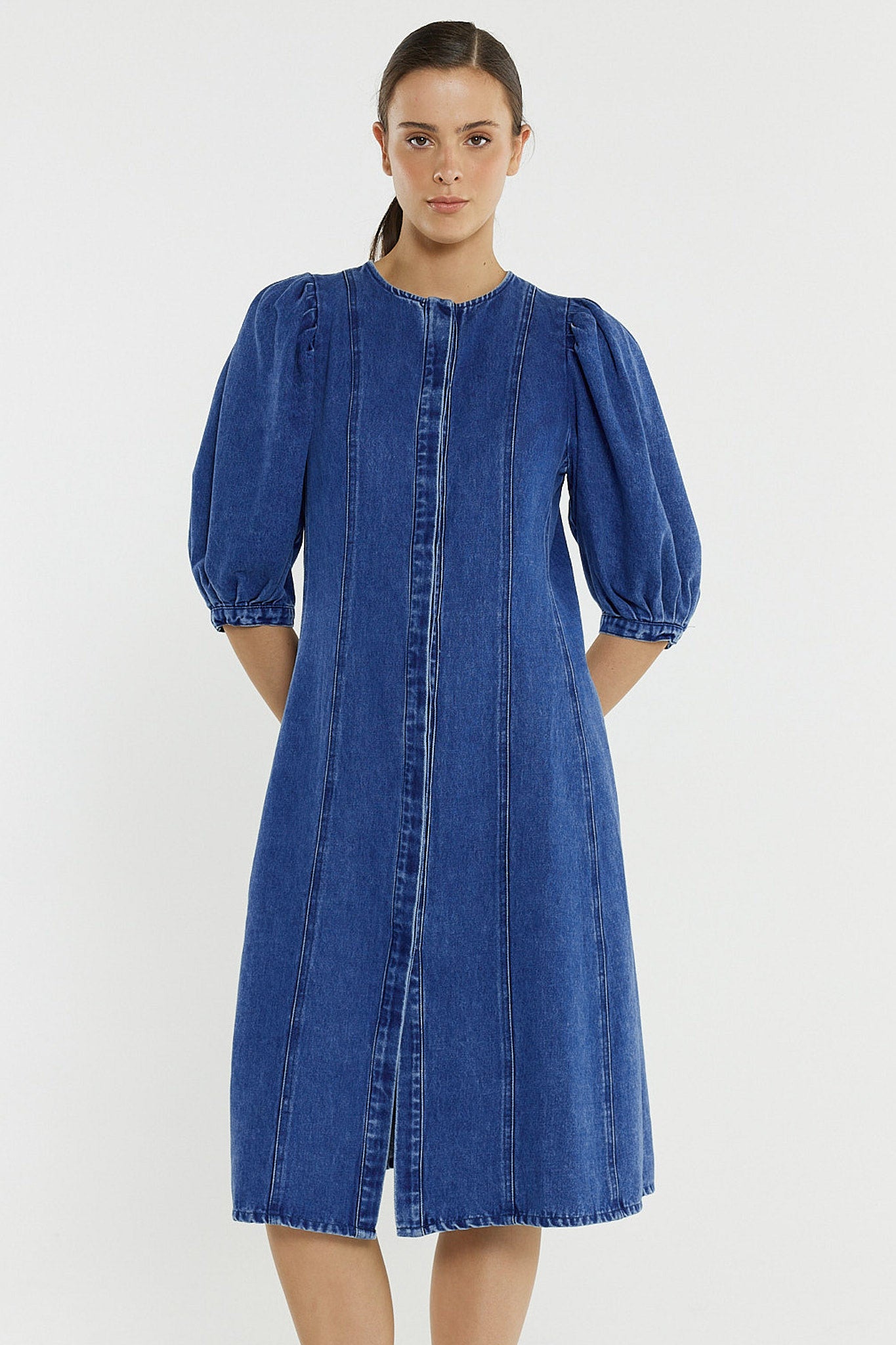 Elijah Midi Denim Dress