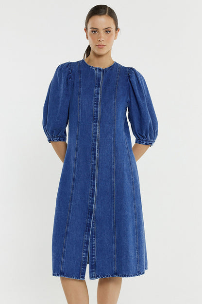 Elijah Midi Denim Dress