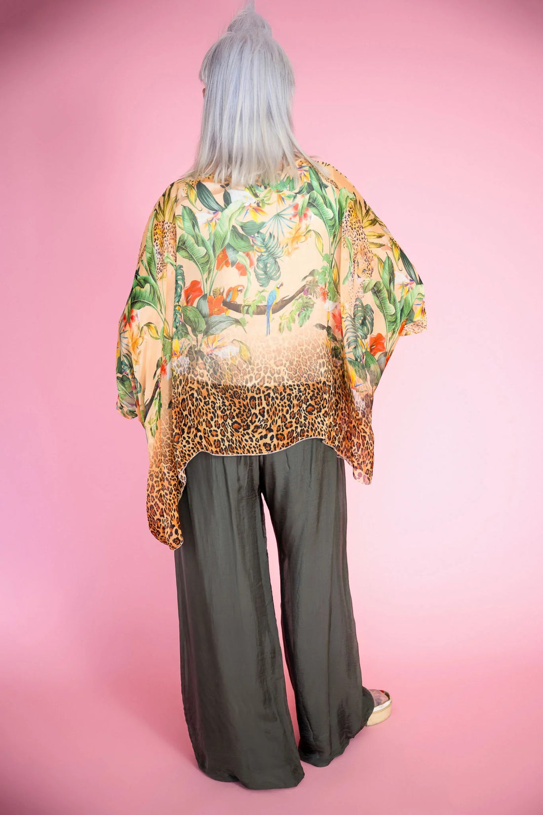 Jungle Silk Top - beige