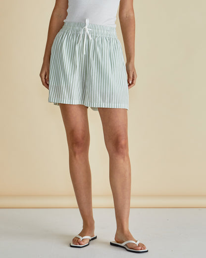 Jovie shorts - green stripe