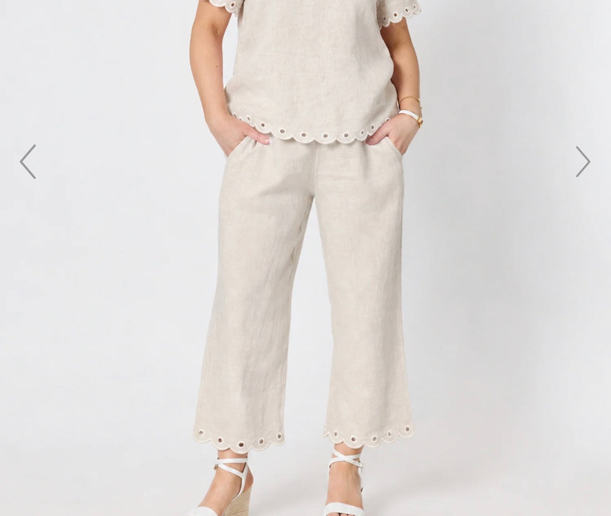 Lilly Linen Pant - natural