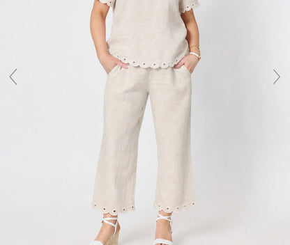 Lilly Linen Pant - natural