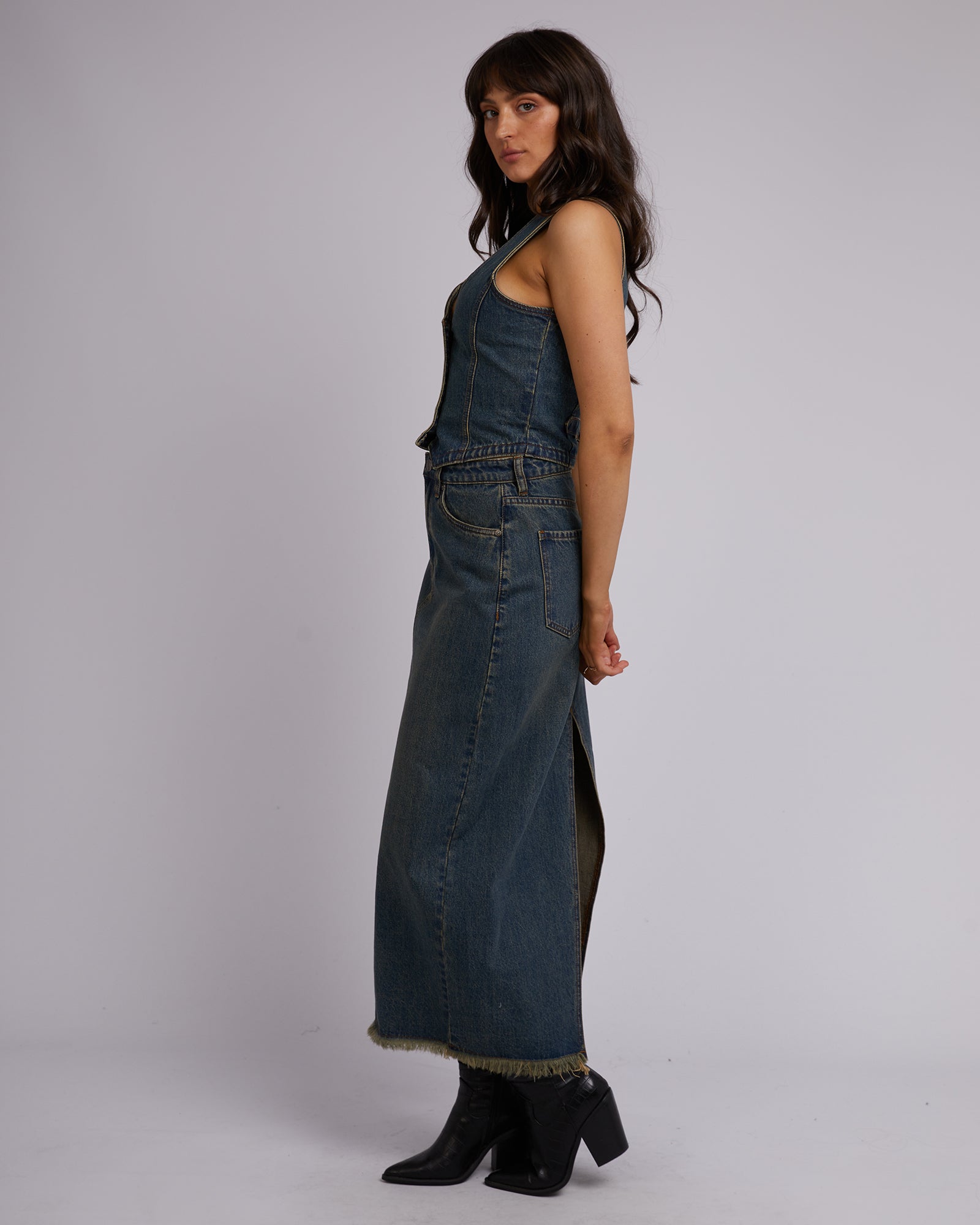 Ray Maxi dkirt Dirty Denim