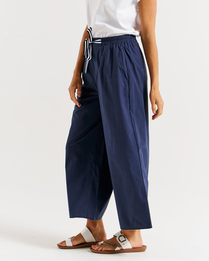 Lulu Cotton Pant Navy