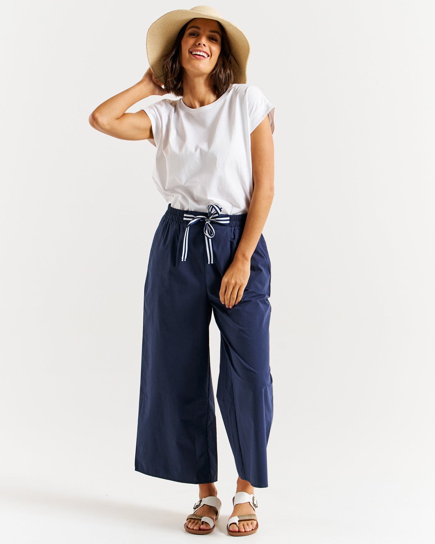 Lulu Cotton Pant Navy