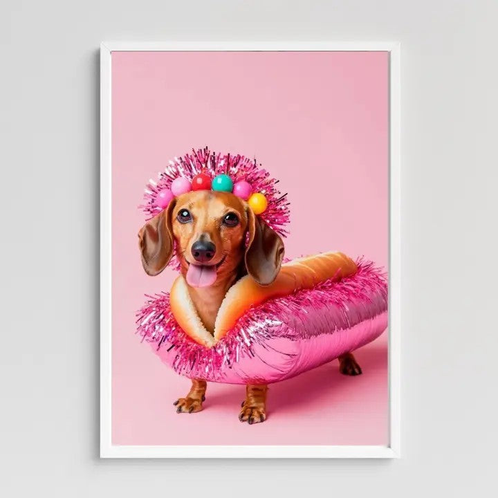 Hot dog Art Print 12x15
