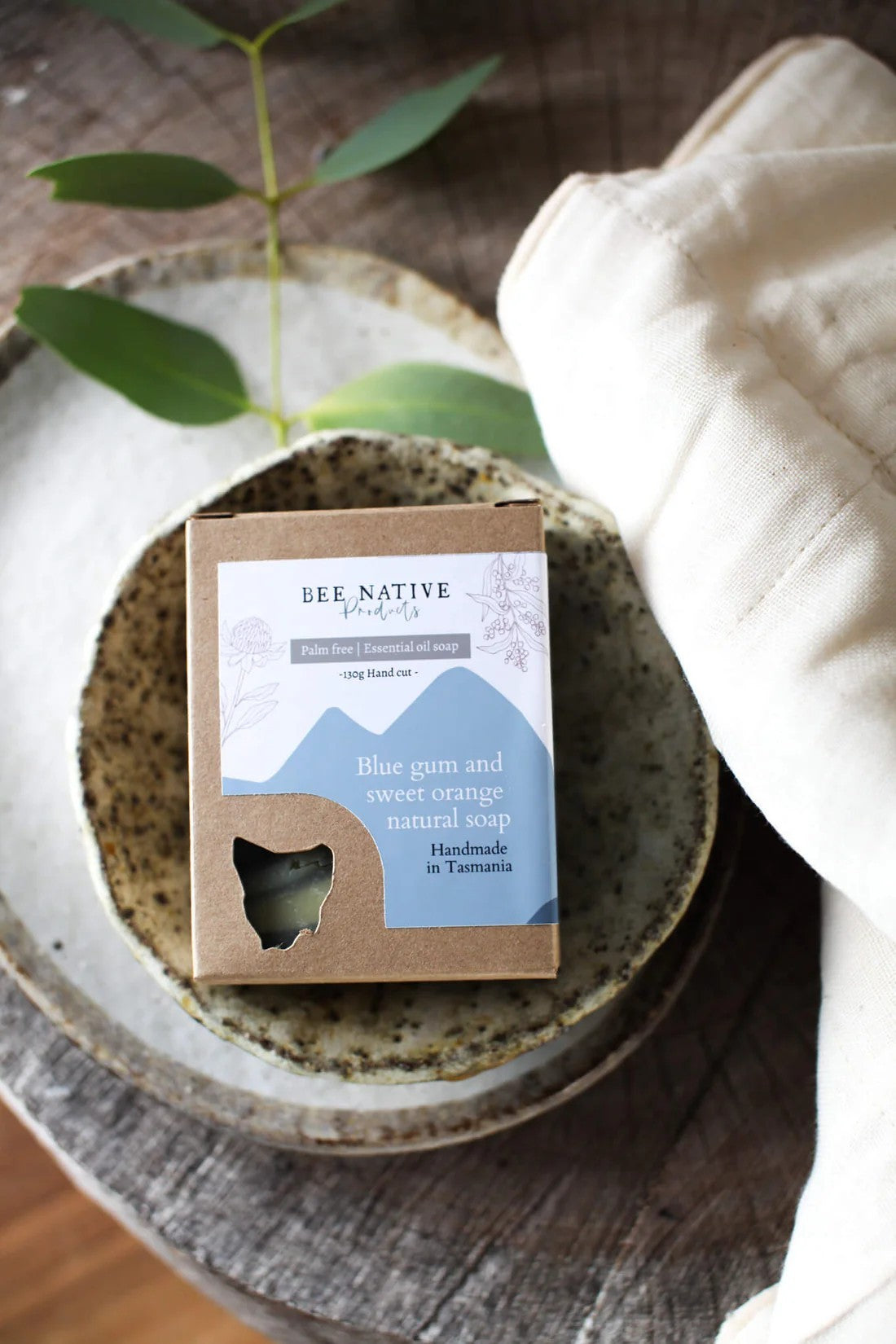 Blue Gum and Sweet Orange boxed soap