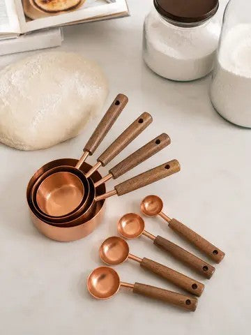 Copper Measuring Cup and Spoon set