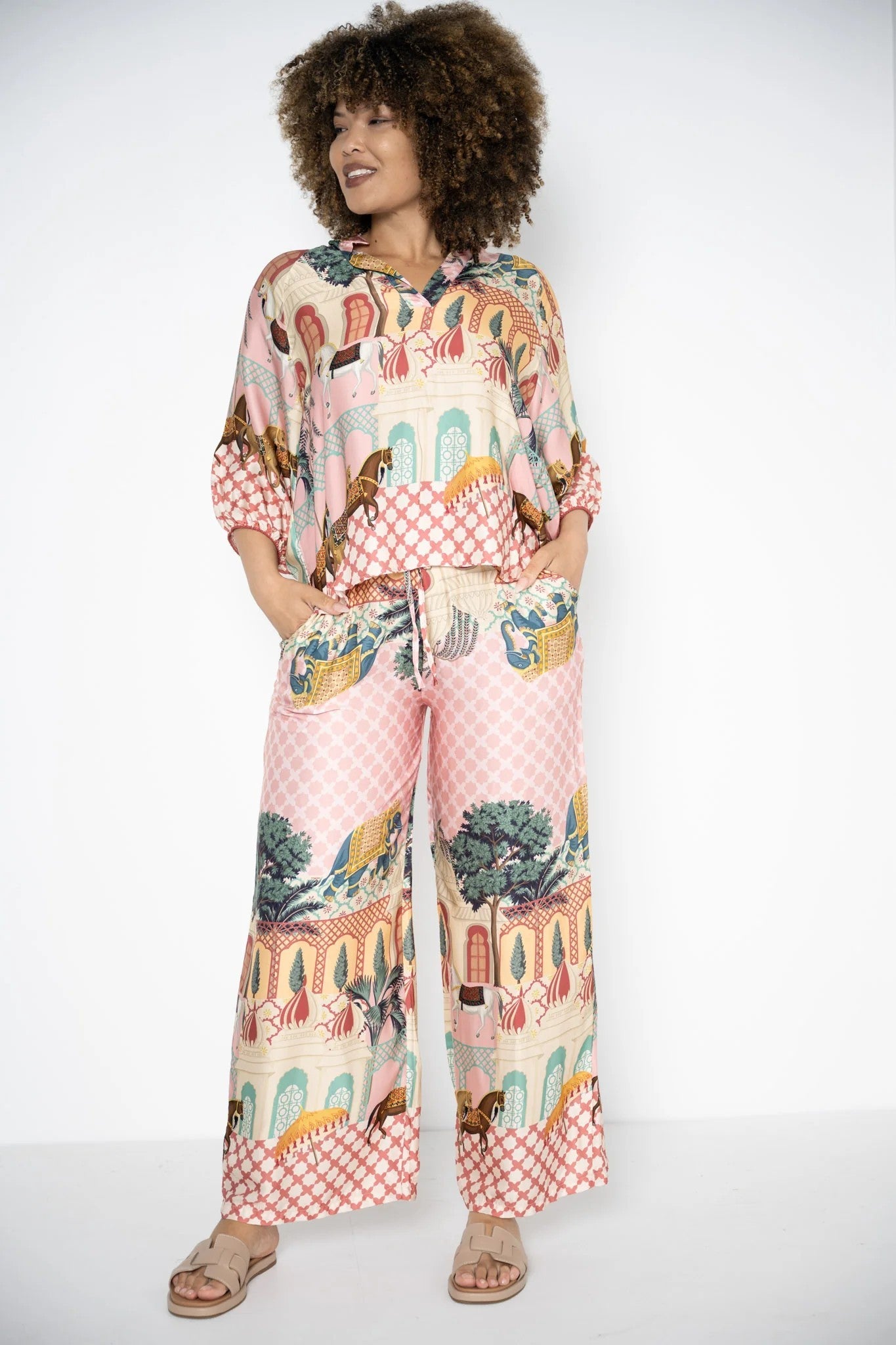 Lacassa Carnival Print Pink