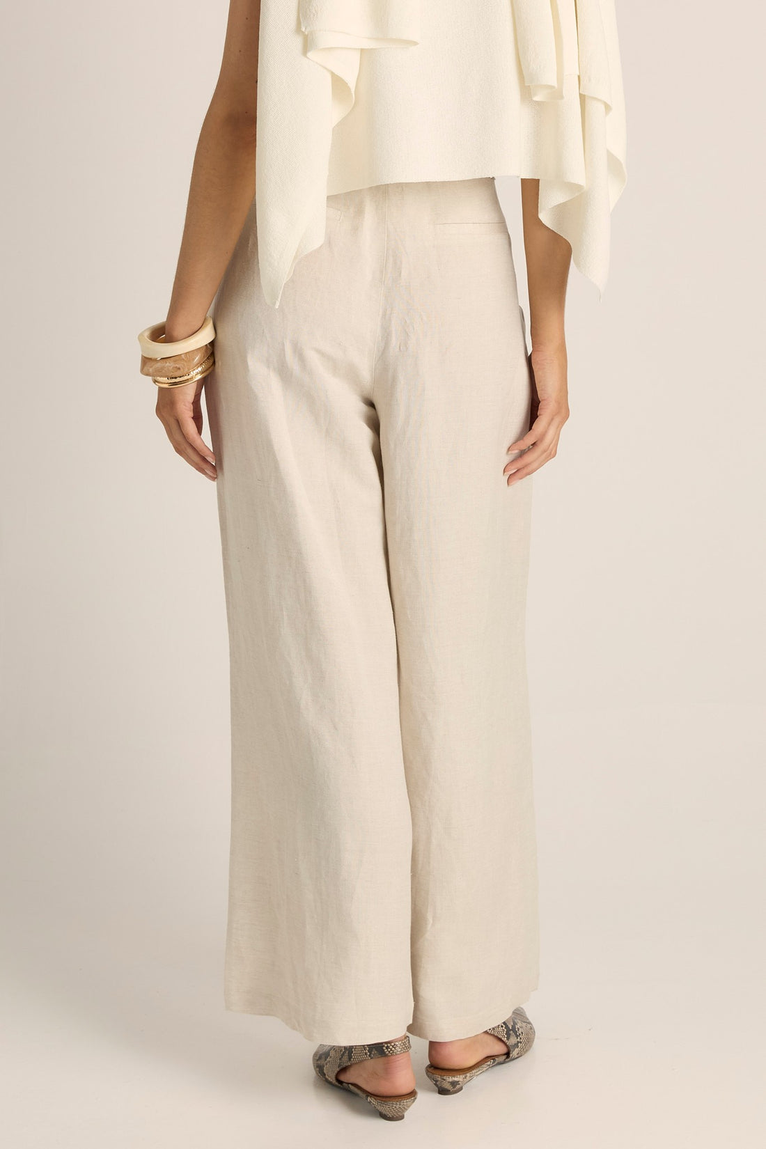 Remi Raffia Pant - flax