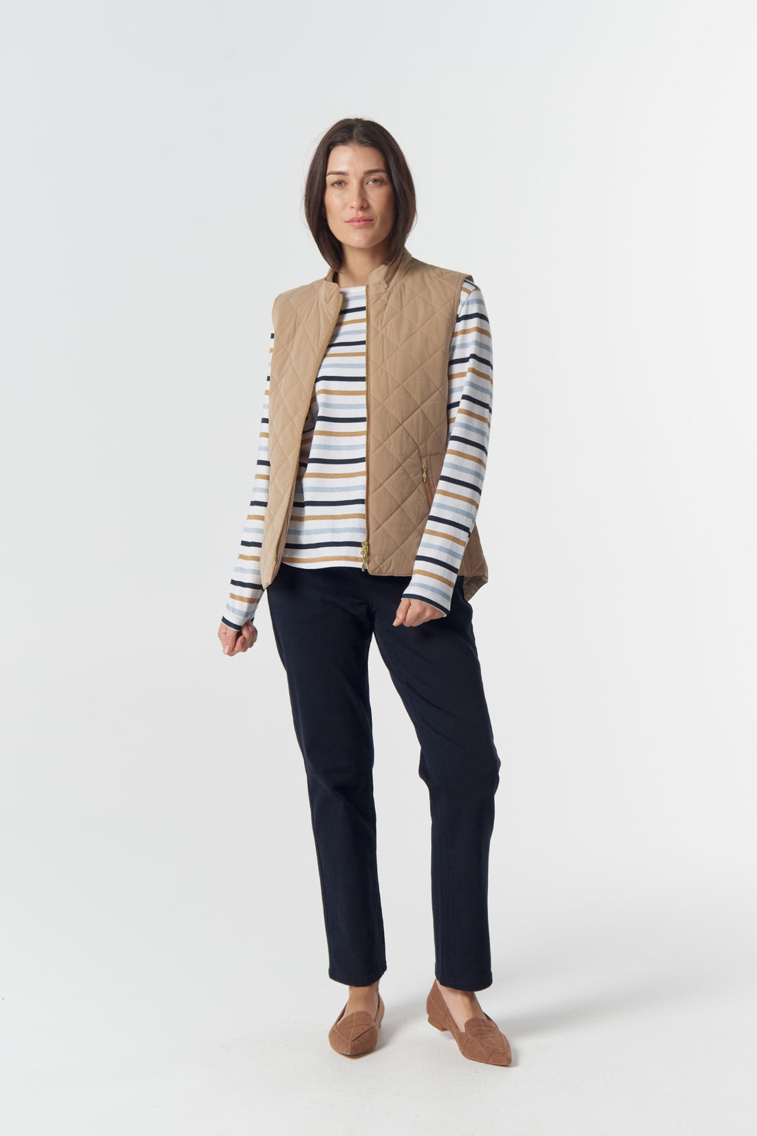 Heritage Quilted Vest Iced Coffee