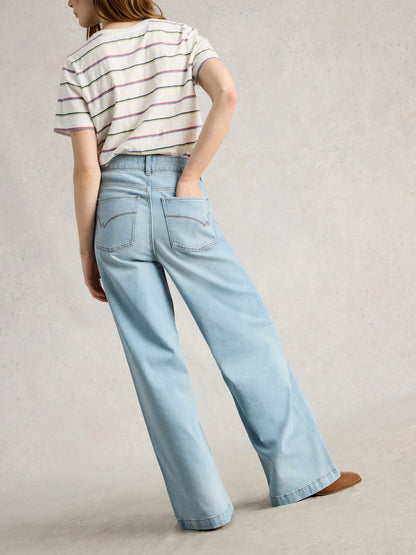 Ayla Wide Leg Jean - light denim