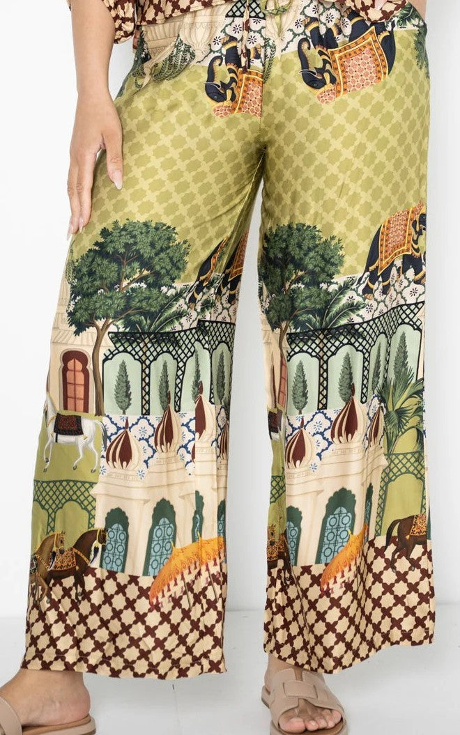 Lacassa Carnival Print Green