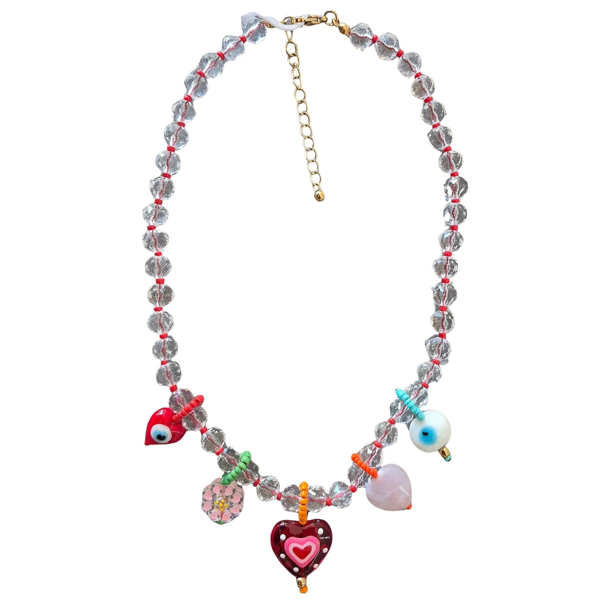 Beaded Charm Necklace HYN8