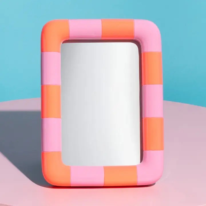 The Savory colour Block Frame Orange/Pink Gloss 4 x 6