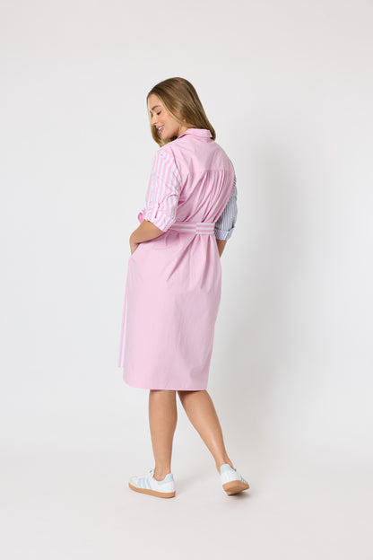 Miramar Stripe Dress lipstick