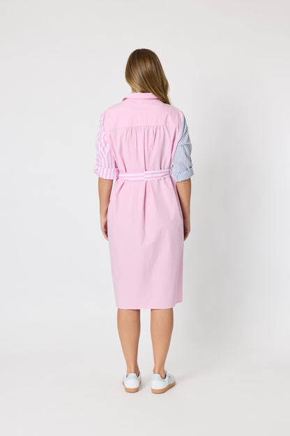 Miramar Stripe Dress lipstick