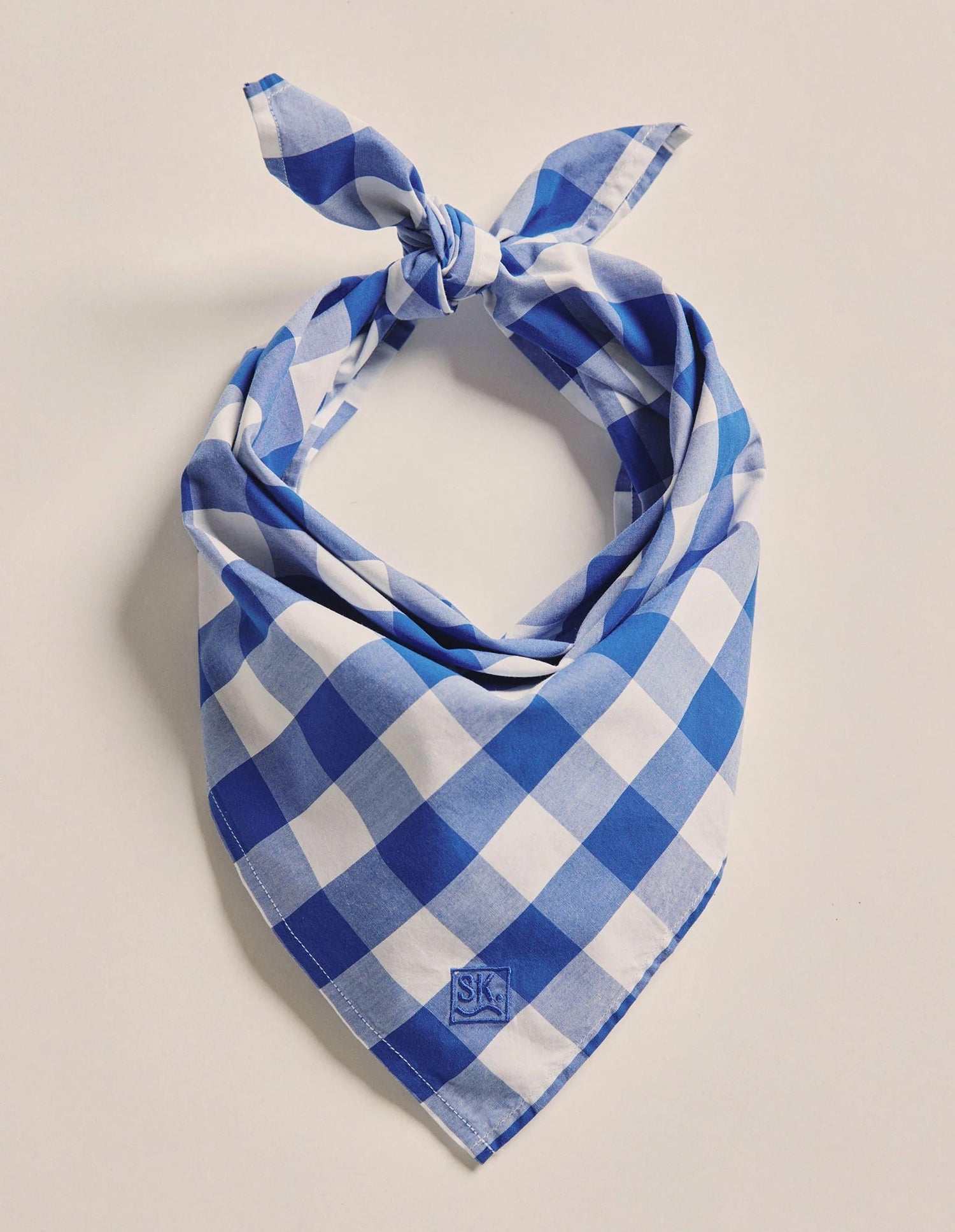 Parachilna Bandana mid blue check