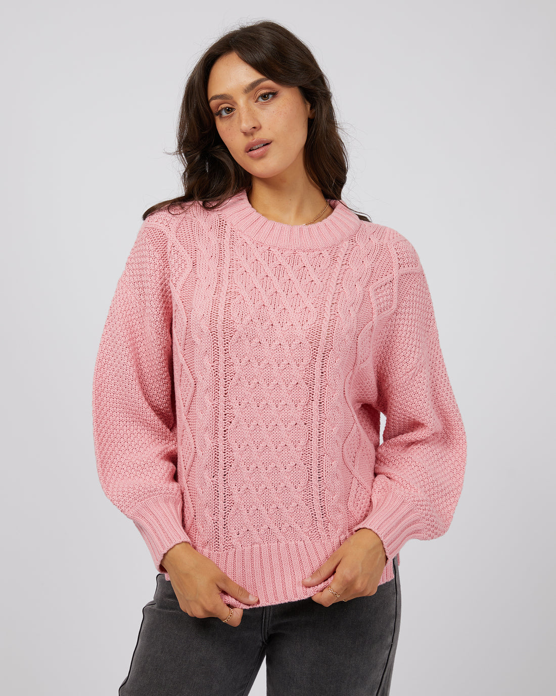 Rue Knit Sweater pink