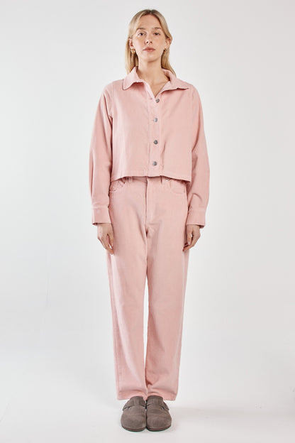 Parco Cord Straight Leg Jean dusty pink