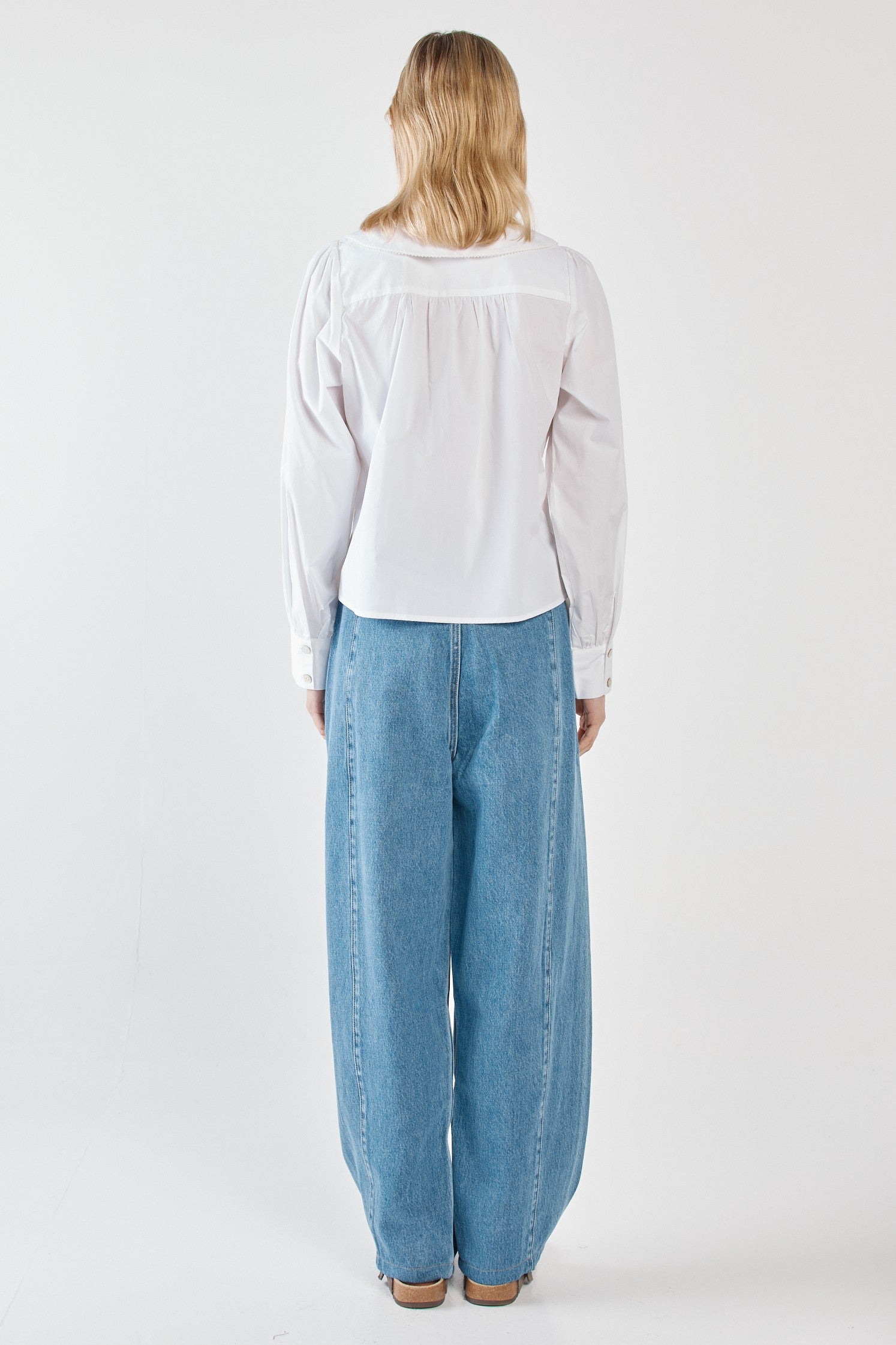 Gypsy Wide Collared Shirt white