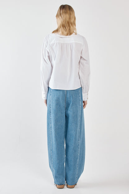 Gypsy Wide Collared Shirt white