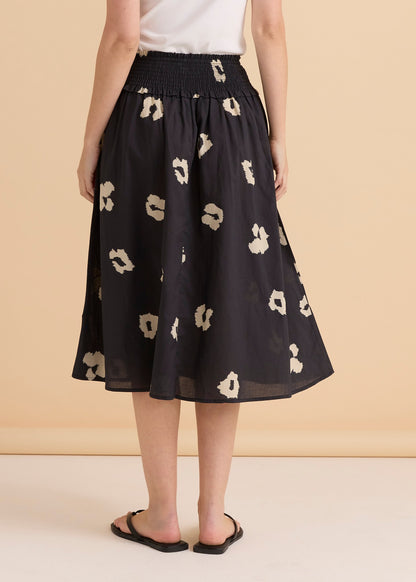 Reagan Poplin Skirt Leopard