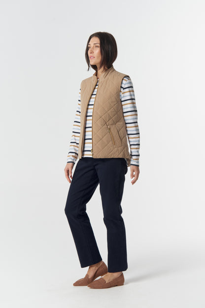 Heritage Quilted Vest Iced Coffee