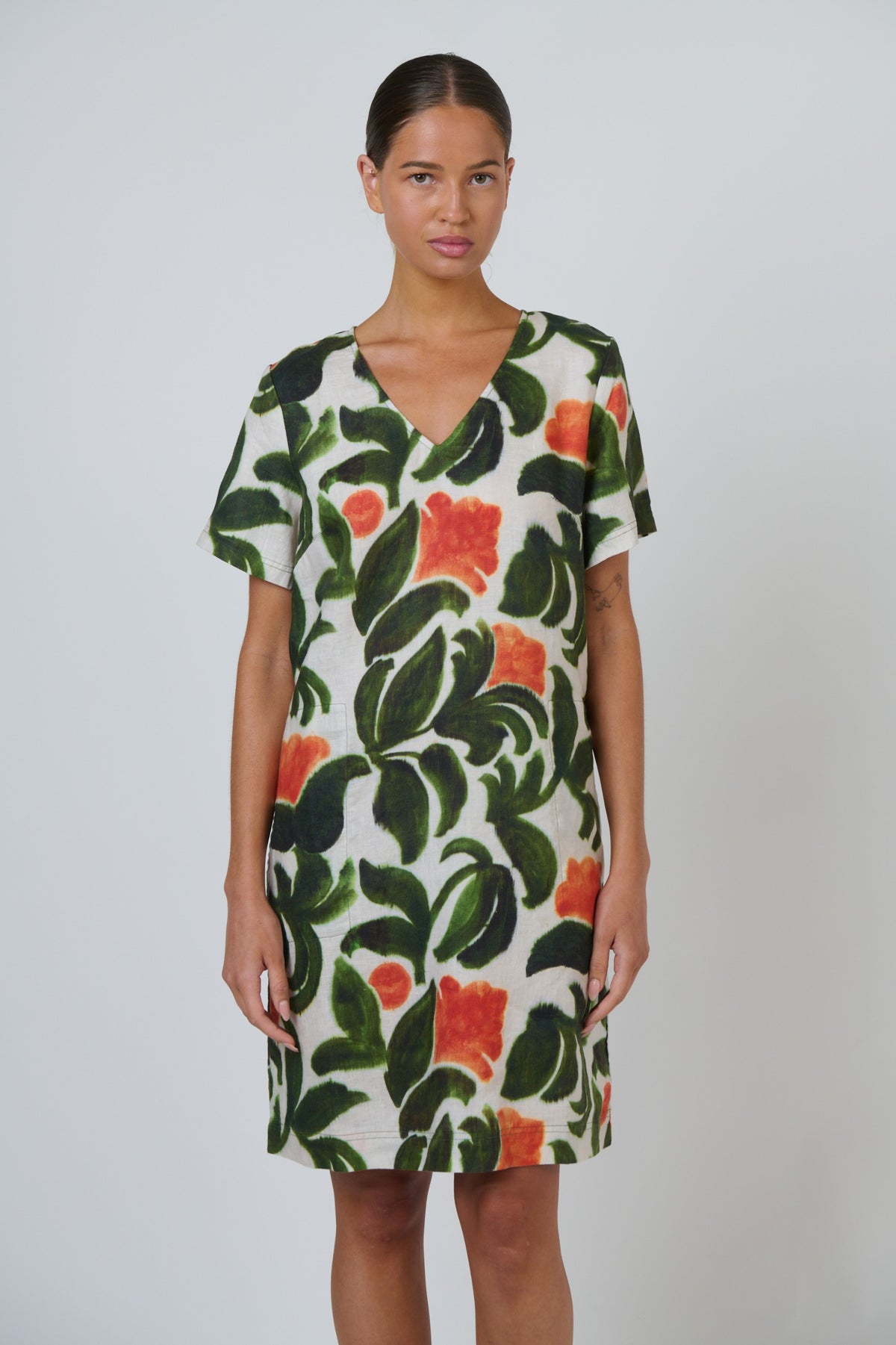 Tuileries Linen Dress