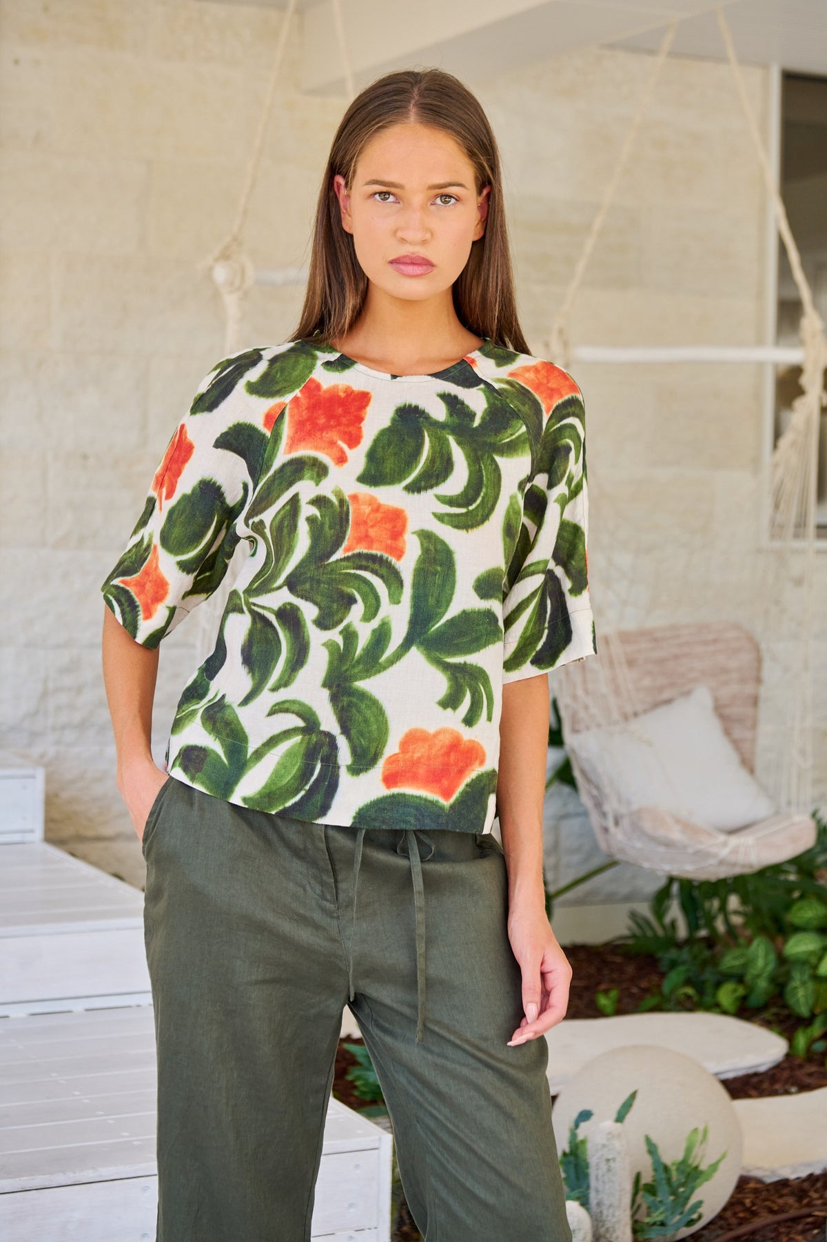 Tuileries Linen Top
